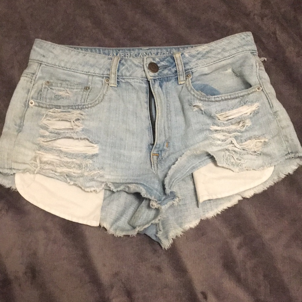 American Eagle Hi rise festival shorts